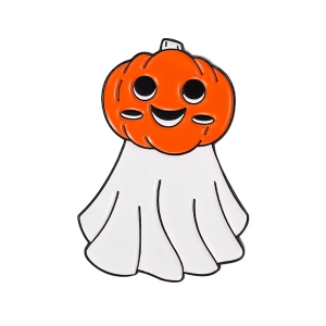 Metalowa przypinka halloween dynia