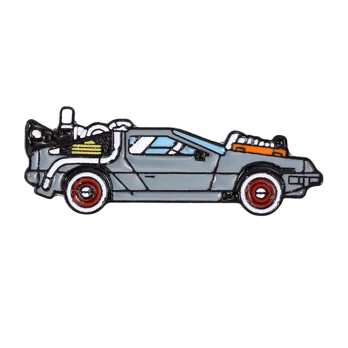 przypinka metalowa DeLorean back to the future pin emaliowana