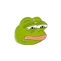 Metalowa przypinka PEPE - smutna żaba