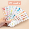 Naklejki indeksujące do książki 155 sztuk - zestaw kolorowych zakładek