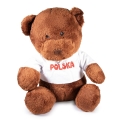 pluszowy miś polska biała koszulka maskotka