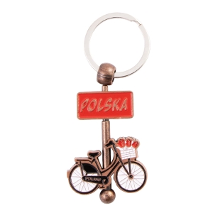 Brelok metalowy rower Polska