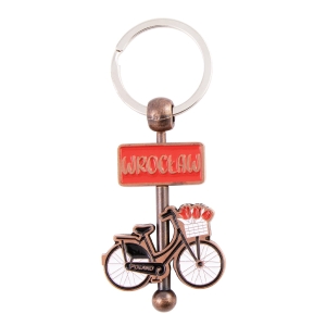 Brelok metalowy rower Wrocław