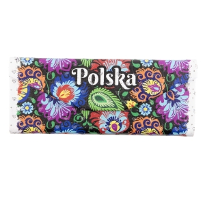 Etui trójkątne na okulary Polska kwiaty folk