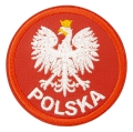 magnes na lodówkę godło polski naszywka haft biały orzeł