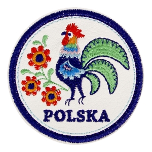 Magnes na lodówkę – Naszywka naprasowanka haft Polska kogut