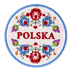 Magnes na lodówkę – Naszywka naprasowanka haft Polska kwiaty