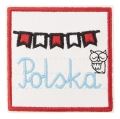 magnes lodówka Polska haft naszywka naprasowanka patriotyczna