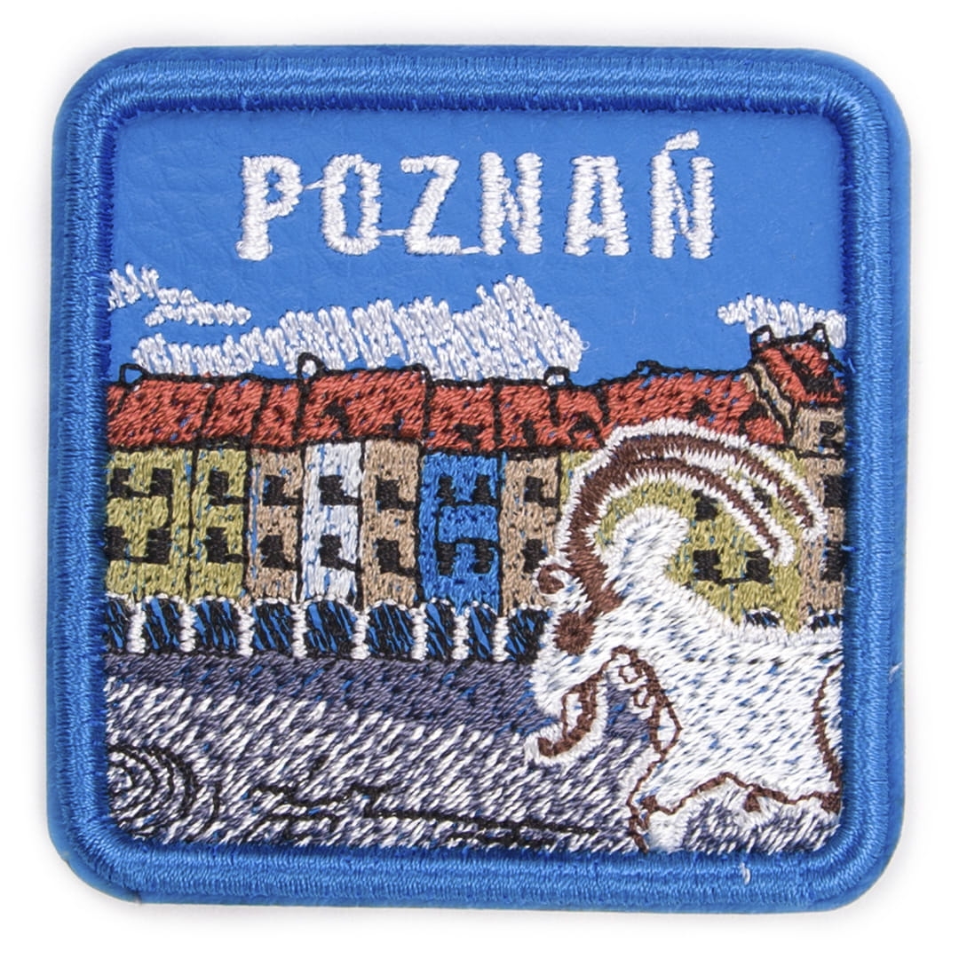 magnes na lodówkę Poznań rynek naszywka haft naprasowanka