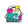 metalowa przypinka 90's forever disco lata 90 pin vintage