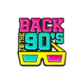 metalowa przypinka lata 90 back 90's vintage retro gadżet