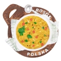 magnes na lodówkę rosół Polska pamiątka z Polski