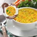 magnes rosół Polska kompozycja z prawdziwą zupą polski magnes kuchenny