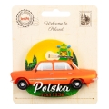 Magnes Fiat 125P w opakowaniu Welcome to Poland pamiątka