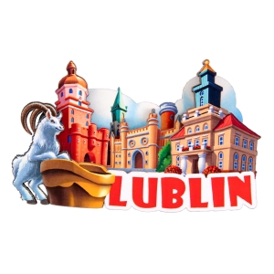 Magnes na lodówkę – Lublin drewniany