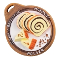 magnes na lodówkę sernik makowiec Polska pamiątka