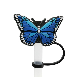 Zatyczka na słomkę motyl niebieski