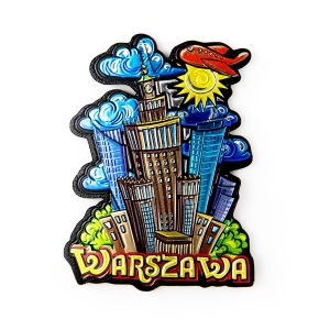Magnes na lodówkę – Na lodówkę Warszawa PKiN, MDF
