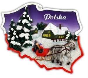 Magnes kontur Polska zima