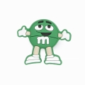 przypinka do kroksów zielony m&m's emoji kroksy ozdoba