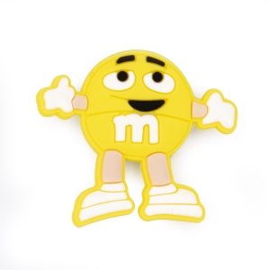 Przypinka do crocsów M&M żółty