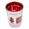 kieliszek Poznań czerwone lustrzane wnętrze widok z góry