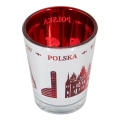 kieliszek Wrocław Polska czerwony lustrzany