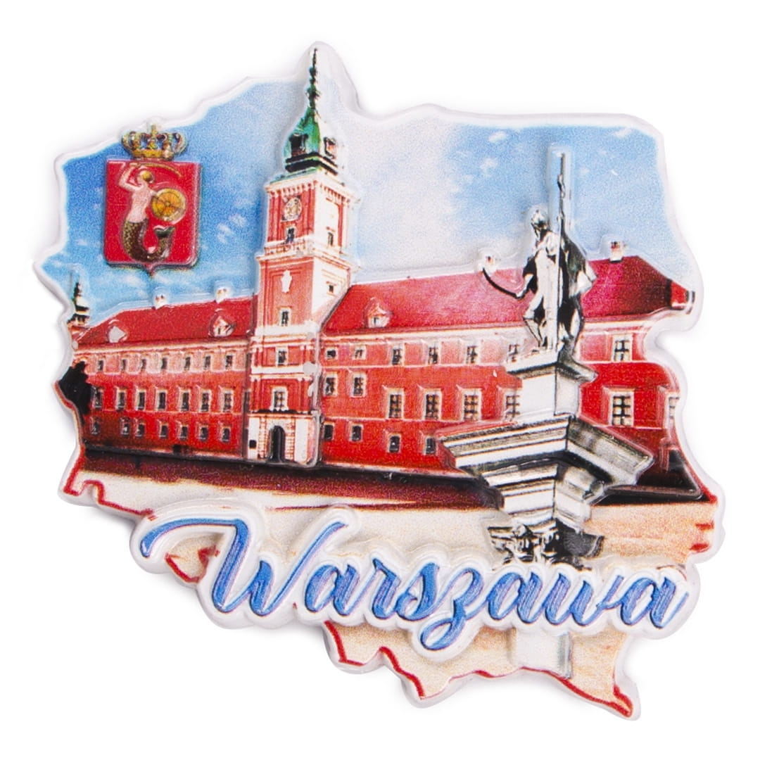 Magnes na lodówkę Polska Warszawa Zamek Królewski pamiątka z Warszawy