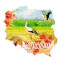 Magnes na lodówkę Polska Bociany pamiątka z Polski