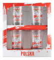 zestaw kieliszków do wódki 40ml flaga opakowanie prezentowe
