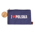 Saszetka I Love Polska MIX niebieska z zawieszką