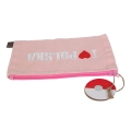 Saszetka I Love Polska różowa odwrotna strona napis