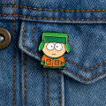 Metalowa przypinka Kyle South Park pakowanie