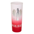 kieliszek Polska z orłem biało-czerwony shot glass