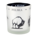 szklanka matowa Polska z żubrem