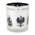 szklanka matowa Polska z orłem białym