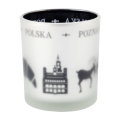 szklanka matowa Poznań ratusz koziołki
