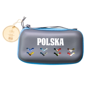 Ręcznik plażowy duży w etui folk biały