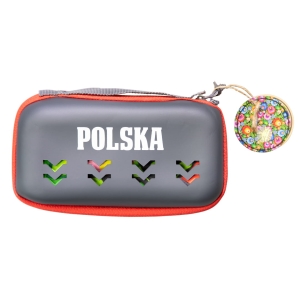 Ręcznik plażowy duży w etui folk czarny