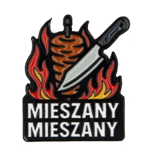 Metalowa przypinka kebab mieszany mieszany