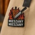 przypinka kebab mieszany na ubraniu plecaku