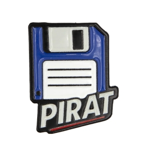 Metalowa przypinka Pirat