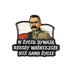 Metalowa przypinka Piłsudski