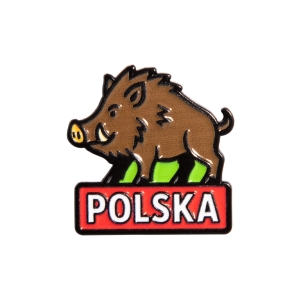 Przypinka metalowa – Dzik