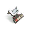 przypinka mewa Bałtyk metalowa emaliowana pin
