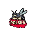 przypinka metalowa komar Polska pamiątka z Polski