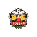 przypinka metalowa piwo Polska kufel pin