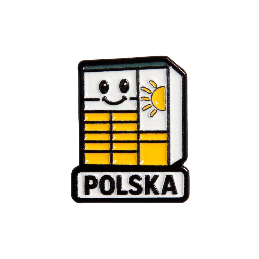 przypinka metalowa automat paczkowy Polska pin z logo