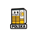 przypinka metalowa automat paczkowy Polska pin z logo