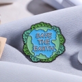 przypinka save the earth metal ekologia ochrona planety